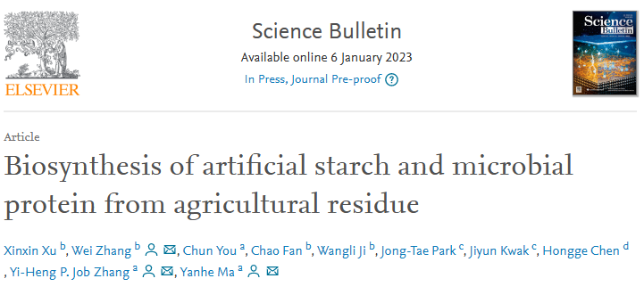 重磅！我國科學(xué)家用玉米秸稈，生物合成人工淀粉！